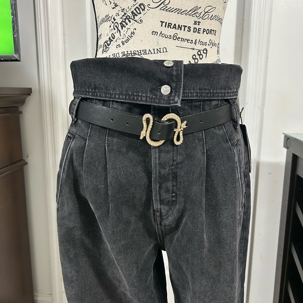 Re/Done Charcoal High Rise Women Jeans